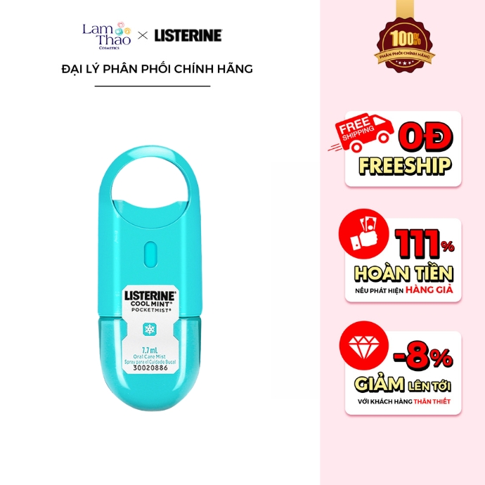 Xịt Thơm Miệng Listerine Cool Mint Pocketmist