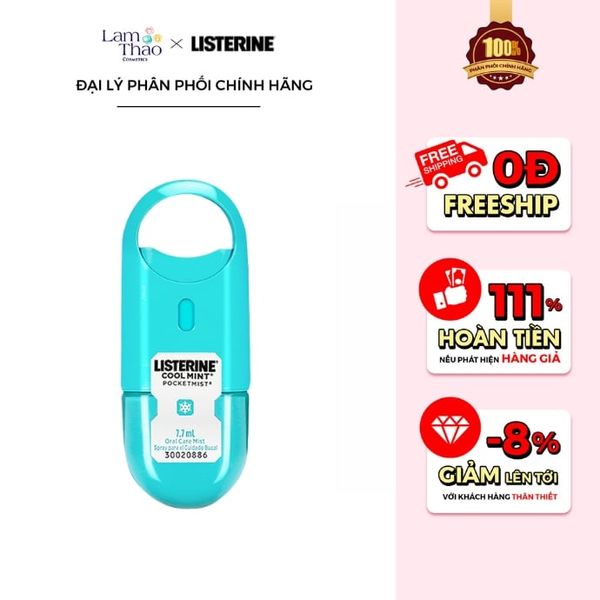 Xịt Thơm Miệng Listerine Cool Mint Pocketmist