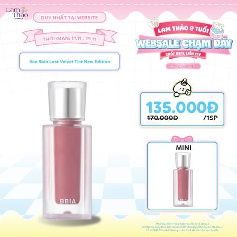  [TẶNG SON BBIA MINI] Son Bbia Last Velvet Tint New Edition 