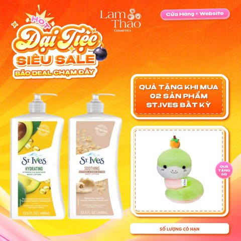 [MUA 2 SP ST.IVES BẤT KỲ TẶNG 01 GẤU BÔNG] Sữa Dưỡng Thể Toàn Thân ST.Ives Body Lotion 