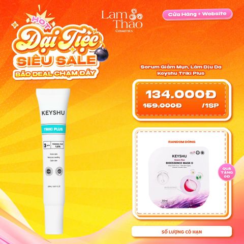  [TẶNG 1 MASK KEYSHU] Serum Giảm Mụn, Làm Dịu Da Keyshu Triki Plus 