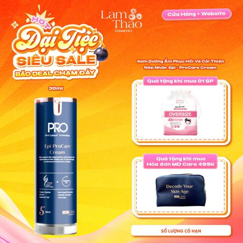  [TẶNG BTT BEFOU OVERSIZE 50 MIẾNG] [HĐ MD CARE 499K TẶNG 01 TÚI DA] Kem Dưỡng Phục Hồi Và Cải Thiện Nếp Nhăn MD Care Epi-Procare Cream 