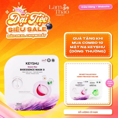  [MUA 10 MASK KEYSHU DÒNG THƯỜNG TẶNG 02 MASK KEYSHU] Mặt Nạ Keyshu Bioessence Mask O GLB 