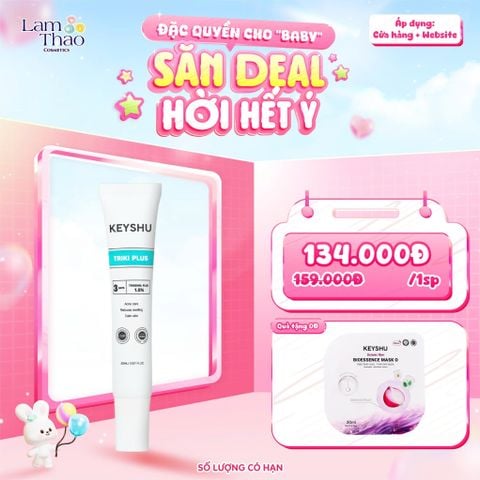  [TẶNG 1 MASK KEYSHU] Serum Giảm Mụn, Làm Dịu Da Keyshu Triki Plus 