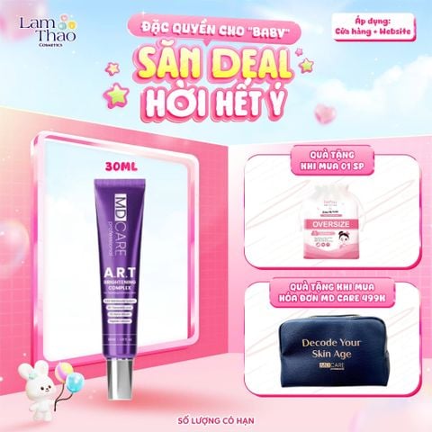  [TẶNG BTT BEFOU 50 MIẾNG][MUA HĐ MD CARE 499K TẶNG 01 TÚI DA] Kem Dưỡng MD Care A.R.T Brightening Complex 