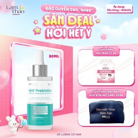  [TẶNG BTT BEFOU 50 MIẾNG][MUA HĐ MD CARE 499K TẶNG 01 TÚI DA ĐỰNG MỸ PHẨM] Serum Cân Bằng Lợi Khuẩn & Phục Hồi Da MD CARE NMF Prebiotics Refined Improvement Formula 