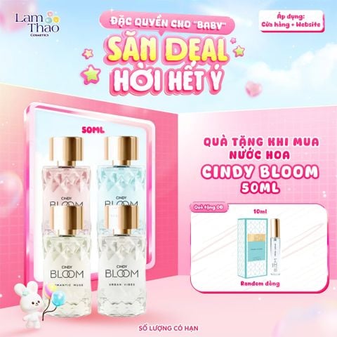  [MUA SIZE 50ML TẶNG MINI SIZE 10ML] Nước Hoa Cindy Bloom 