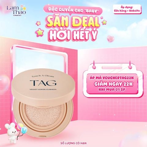  Phấn Nước Mịn Lì Chống Nắng TAG Velvet Cover Cushion SPF 50+ PA+++ 