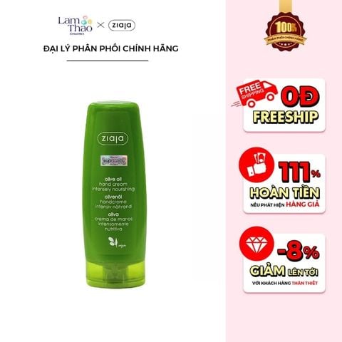  Kem Dưỡng Da Tay Ziaja Olive Oil Hand Cream Intensely Nourishing 