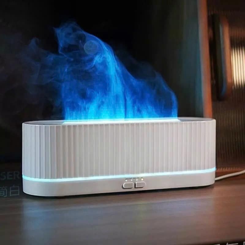  [TẶNG TINH DẦU] Máy Xông Tinh Dầu Ngọn Lửa 2 Đầu Phun Mạnh 280ml – Đèn LED Đổi Màu, Có Remote, Hẹn Giờ Thông Minh 