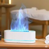  [TẶNG TINH DẦU] Máy Xông Tinh Dầu Ngọn Lửa 2 Đầu Phun Mạnh 280ml – Đèn LED Đổi Màu, Có Remote, Hẹn Giờ Thông Minh 