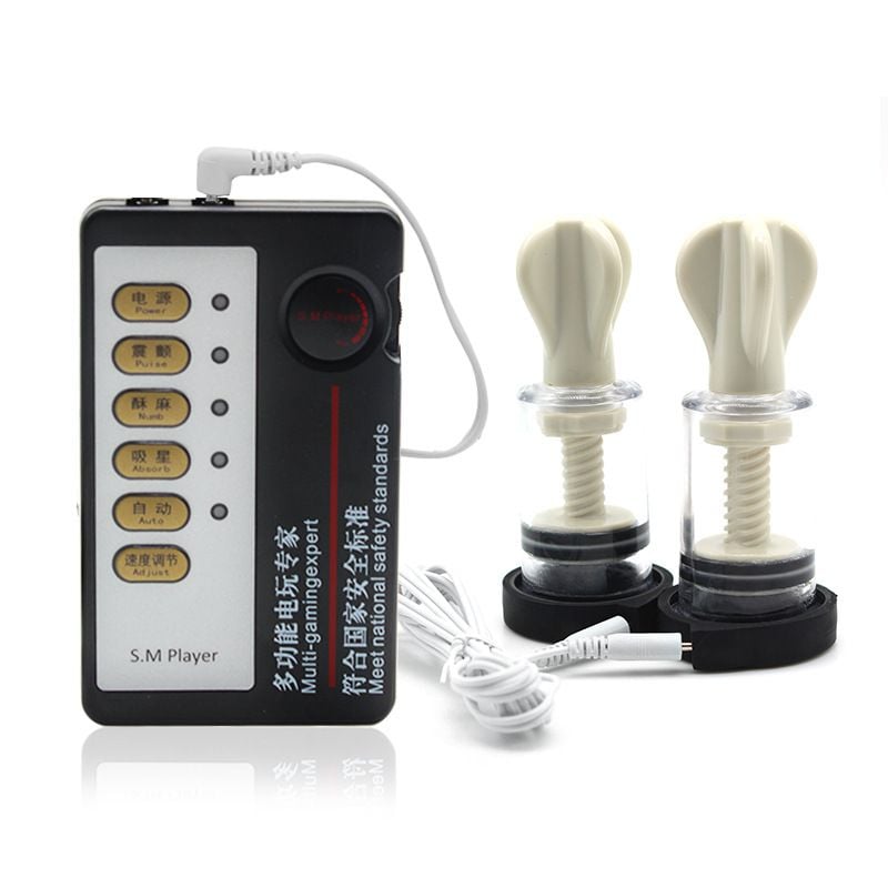 Combo Máy Hút Đầu Ti Có Xung Điện SM Player – Đồ chơi BDSM