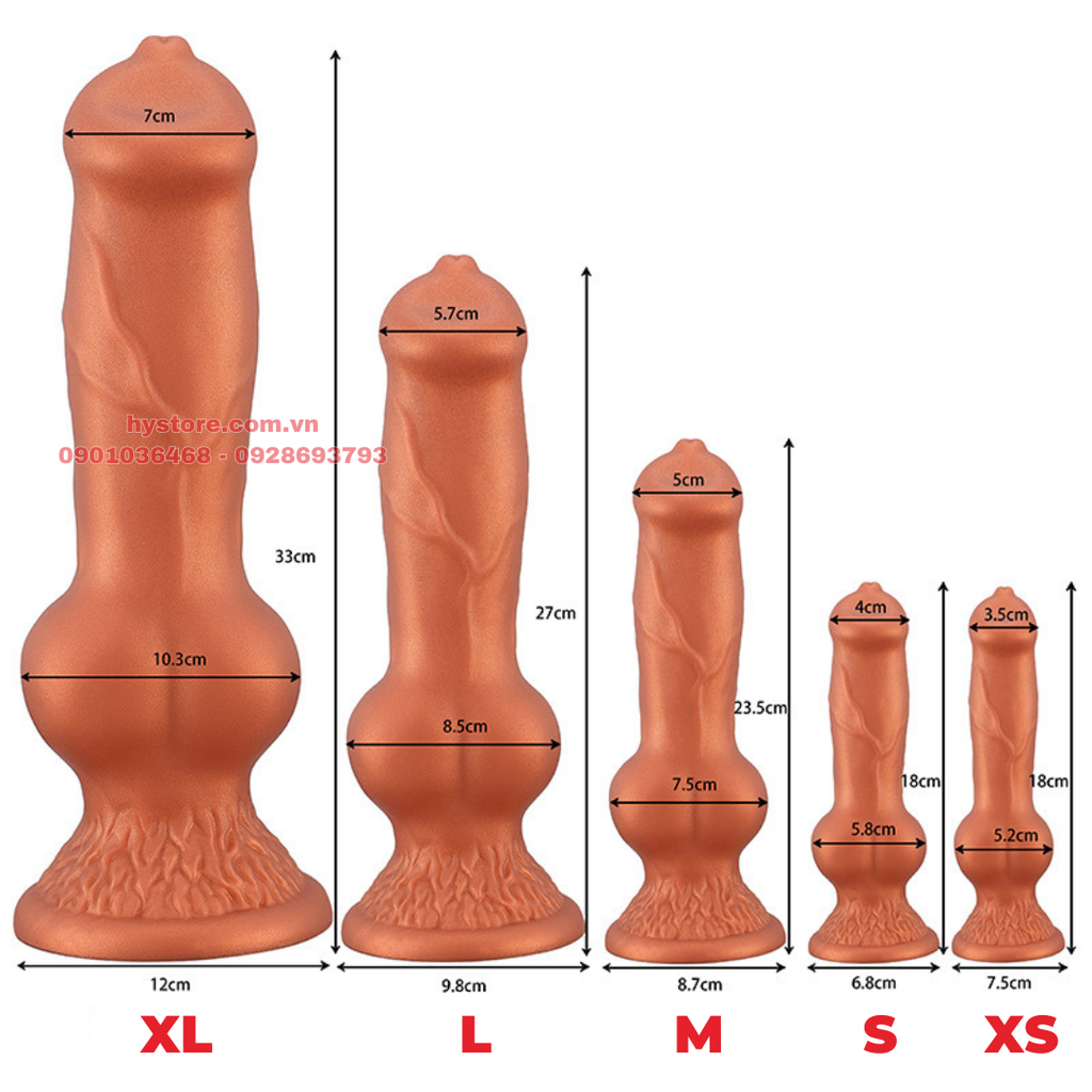 Dildo/Dương Vật Giả Size To, Hình DV Chó, Thích Hợp Chơi Fistting