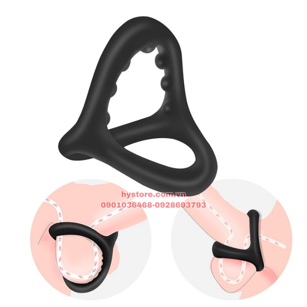 Vòng đeo dương vật bằng silicone, hỗ trợ cương lâu và lâu ra