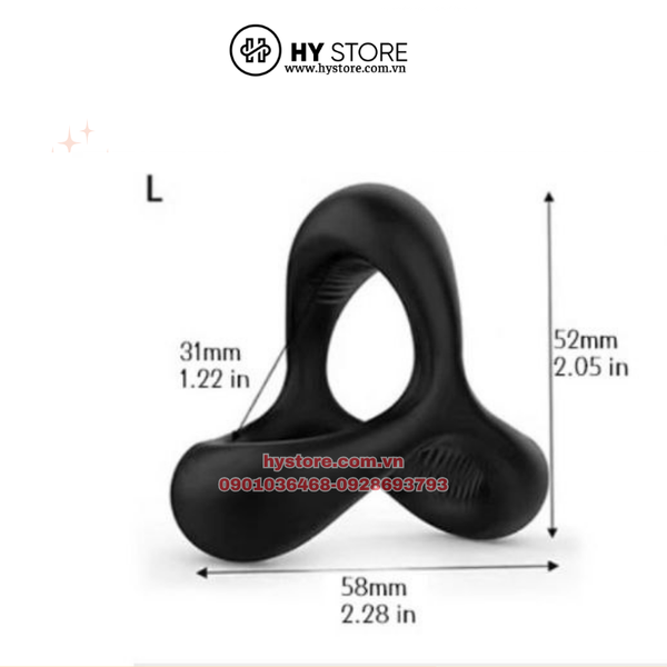 Vòng đeo dương vật bằng silicone, hỗ trợ cương lâu và lâu ra