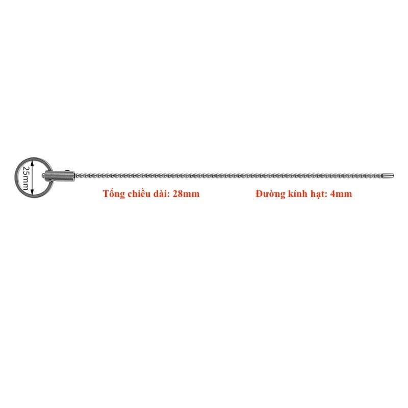 Que Sounding, Thông Tiểu inox 304, Đầu Bo Tròn/ Giọt Nước  - Kích thích Niệu Đạo, Đồ Chơi BDSM