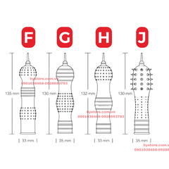 Bao đôn dên gai nổi siêu mềm MELEON – Tăng kích thích, kéo dài thời gian (5 mẫu A–E)