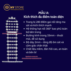 Bao đôn dên gai nổi siêu mềm MELEON – Tăng kích thích, kéo dài thời gian (5 mẫu A–E)