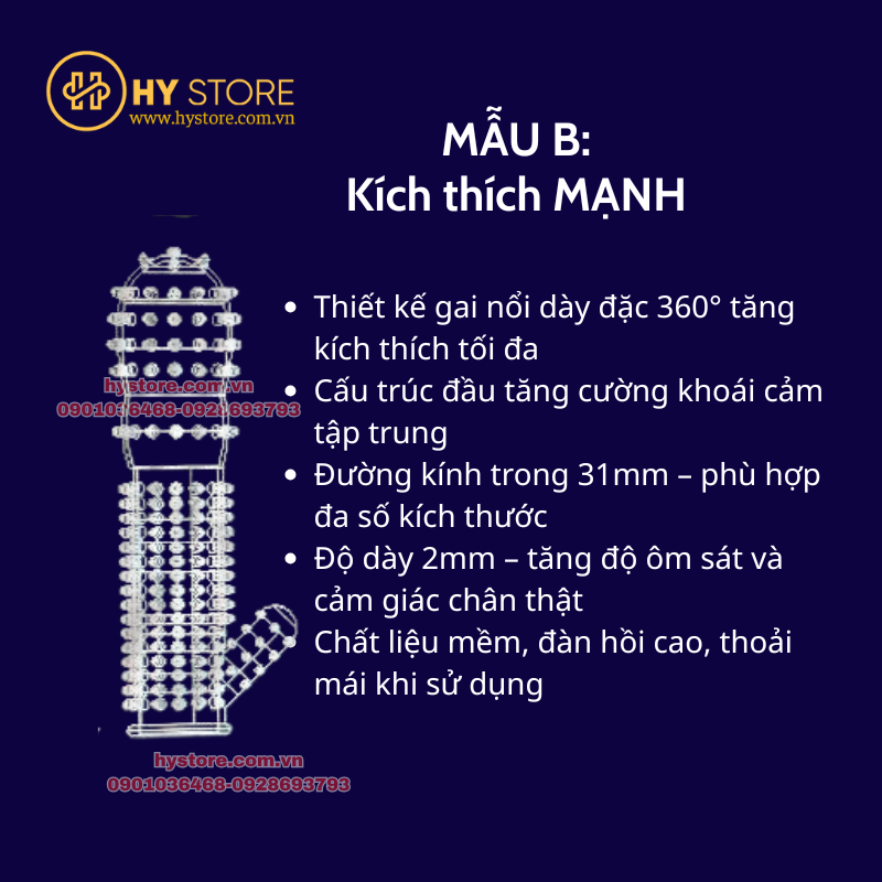 Bao đôn dên gai nổi siêu mềm MELEON – Tăng kích thích, kéo dài thời gian (5 mẫu A–E)