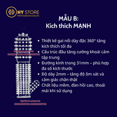 Bao đôn dên gai nổi siêu mềm MELEON – Tăng kích thích, kéo dài thời gian (5 mẫu A–E)