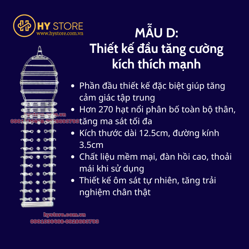 Bao đôn dên gai nổi siêu mềm MELEON – Tăng kích thích, kéo dài thời gian (5 mẫu A–E)