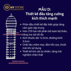 Bao đôn dên gai nổi siêu mềm MELEON – Tăng kích thích, kéo dài thời gian (5 mẫu A–E)