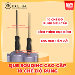Que Sounding/que niệu đạo rung mạnh 10 chế độ - Sạc USB YUNMAN