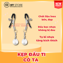 Kẹp Vú/Kẹp Đầu Ti Có Gắn Bi