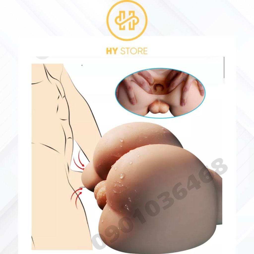 Mông Silicone Có Bìu và Ass Nguyên Khối, Tạo Hình 3D Chân Thật.