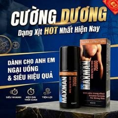 Chai xịt kéo dài thời gian quan hệ MAXMAN Delay Spray 75000 – Extra Strong 45ml