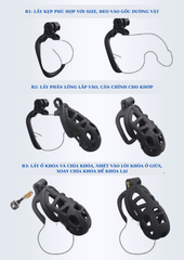 Khoá Dương Vật 3D Lồng Tổ Ong - Nhựa Cao Cấp, Thiết Kế Thoáng Khí | Hystore Việt Nam