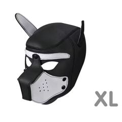 Mặt nạ hoá trang Đầu chó -Dog Mask Pup Play Hood Cosplay Da PU Cao Cấp