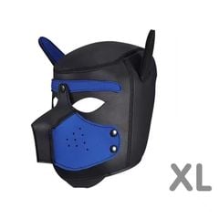 Mặt nạ hoá trang Đầu chó -Dog Mask Pup Play Hood Cosplay Da PU Cao Cấp