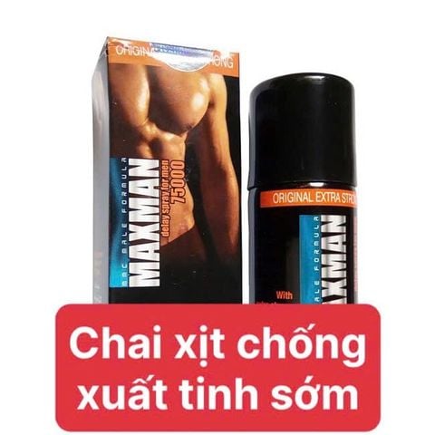 Chai xịt kéo dài thời gian quan hệ MAXMAN Delay Spray 75000 – Extra Strong 45ml