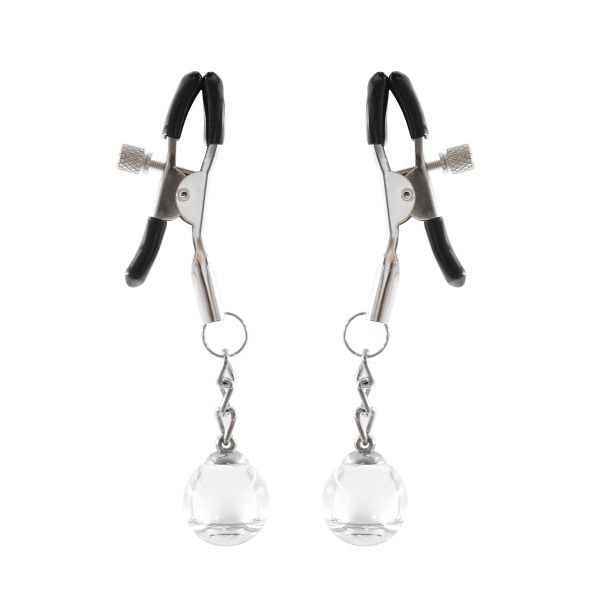 Kẹp Vú/Kẹp Đầu Ngực BDSM Điều Chỉnh Lực Kẹp – Tăng Kích Thích Với Lục Lạc Hoặc Bi Pha Lê