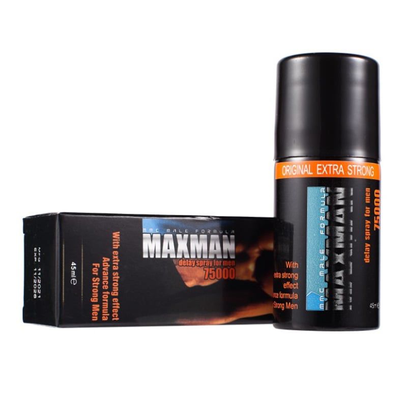 Chai xịt kéo dài thời gian quan hệ MAXMAN Delay Spray 75000 – Extra Strong 45ml