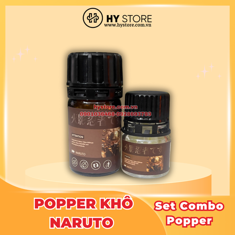 Set Combo Popper - Popper Khô NARUTO - Set 2 chai
