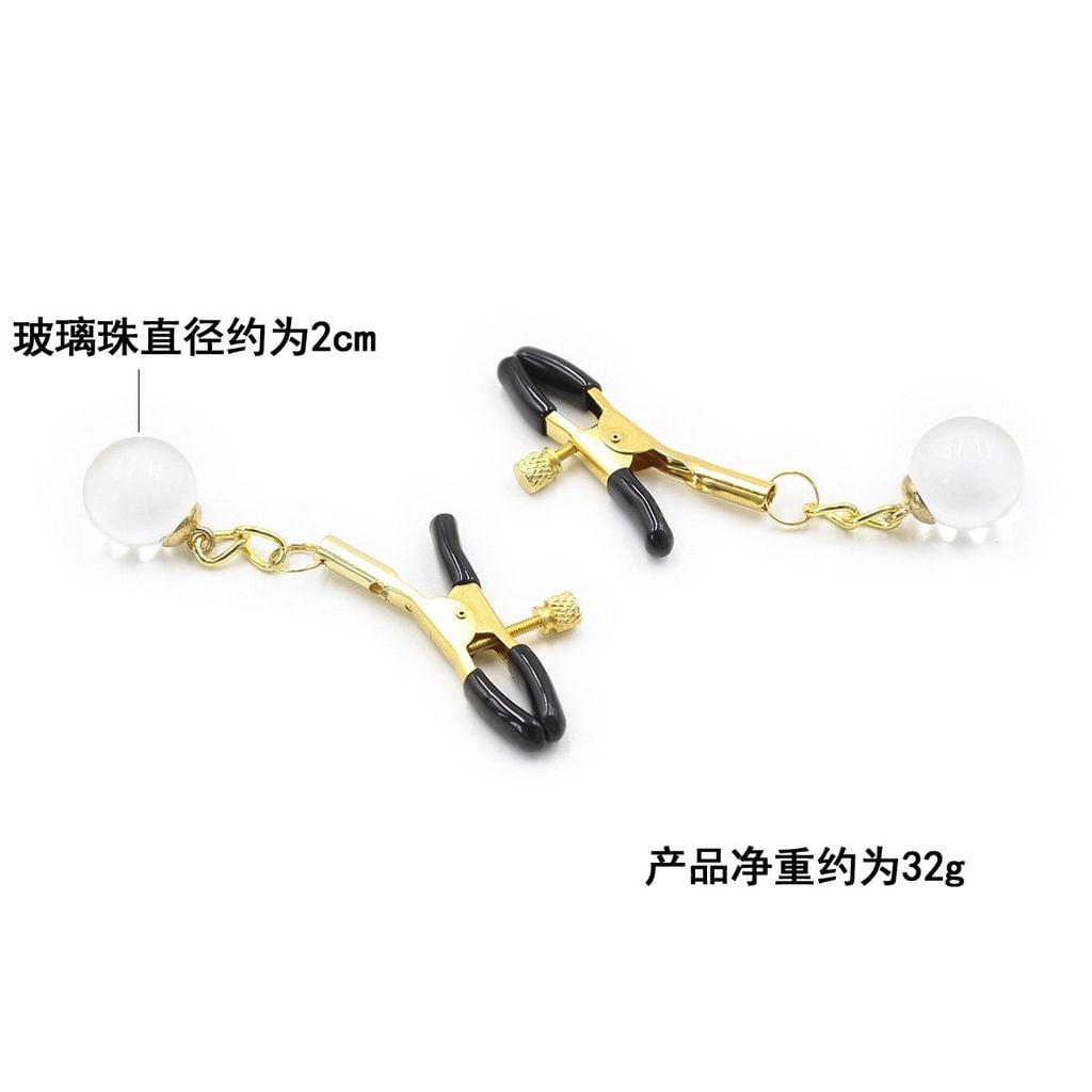 Kẹp Vú/Kẹp Đầu Ti Có Gắn Bi