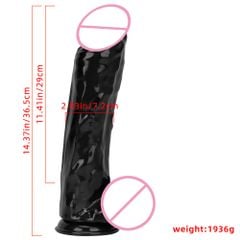 Dildo/Dương Vật Giả, size to, thích hợp fistting, chất liệu silicone đúc nguyên khối [36,5*7,2cm]