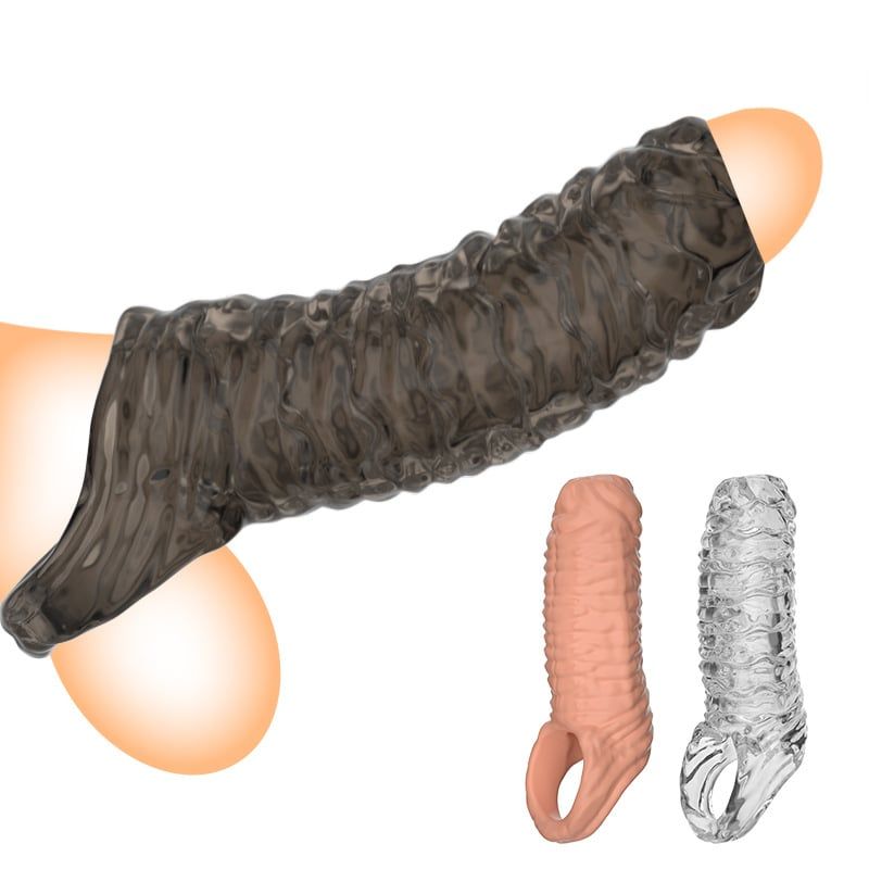 Bao Cao Su Đôn Silicone Tăng Kích Thước và Cảm Giác - Có Vòng Chống Truợt
