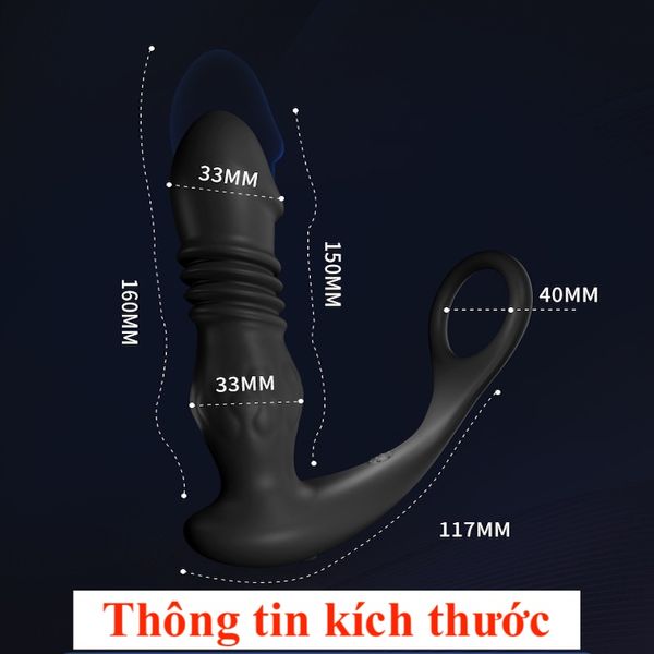 [MẪU MỚI - Bản nâng cấp] Plug Massage Tuyến Tiền Liệt Rung-Thụt Tự Động