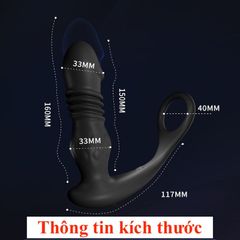 [MẪU MỚI - Bản nâng cấp] Plug Massage Tuyến Tiền Liệt Rung-Thụt Tự Động