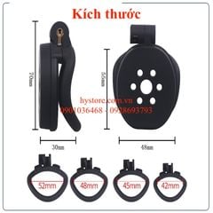 [MẪU MỚI] Khóa Dương Vật Mẫu Lồng Phẳng, Cao Cấp Flat Cobra 2.0 – Bộ 4 Vòng Size Khác Nhau