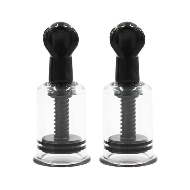 Bộ dụng cụ Hút đầu ti bằng nhựa - Đồ chơi BDSM cơ bản Màu Đen [SET 2 CÁI]