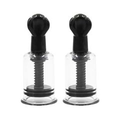 Bộ dụng cụ Hút đầu ti bằng nhựa - Đồ chơi BDSM cơ bản Màu Đen [SET 2 CÁI]