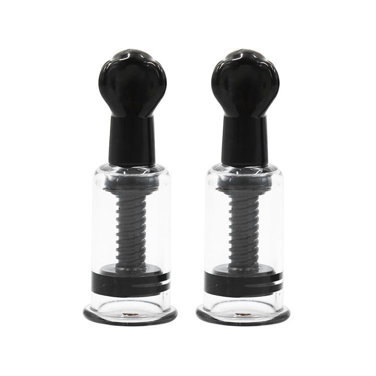 Bộ dụng cụ Hút đầu ti bằng nhựa - Đồ chơi BDSM cơ bản Màu Đen [SET 2 CÁI]