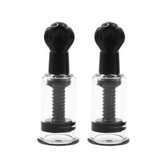 Bộ dụng cụ Hút đầu ti bằng nhựa - Đồ chơi BDSM cơ bản Màu Đen [SET 2 CÁI]