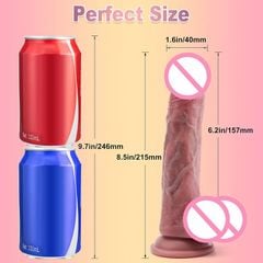 [22*4cm] Dương vật giả cao cấp với combo tính năng: Rung - Thụt - Toả nhiệt.