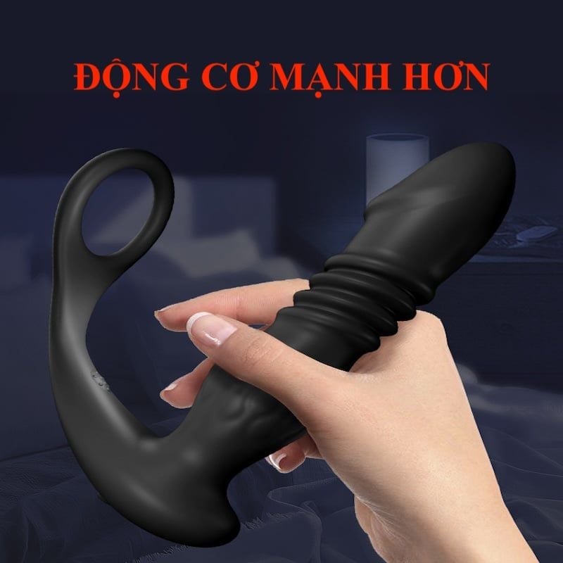 Máy Massage Tuyến Tiền Liệt  – Co Dãn & Rung Mạnh, Chống Nước, Silicone Cao Cấp