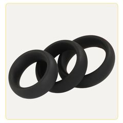 Vòng đeo dương vật Silicone cao cấp – Set 3 size (40/45/50) kéo dài thời gian